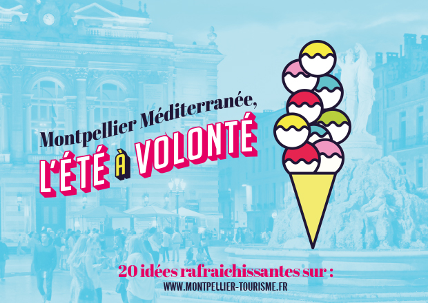 Affiche Montpellier, l'été à volonté